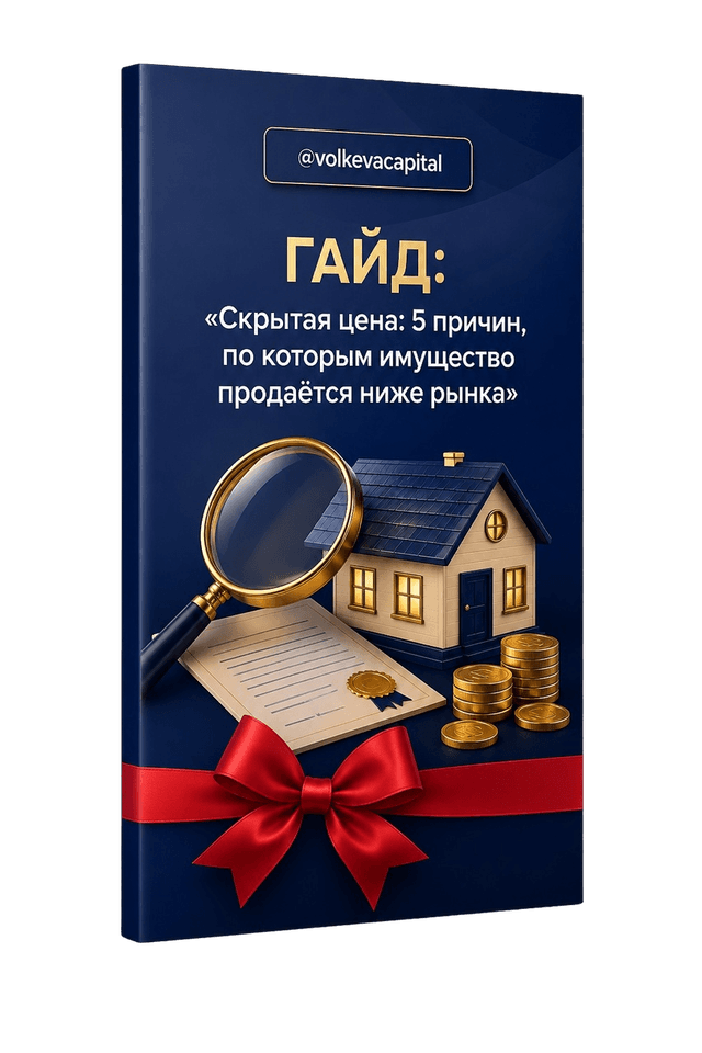 Гайд «Скрытая цена: 5 причин, по которым имущество продаётся ниже рынка»